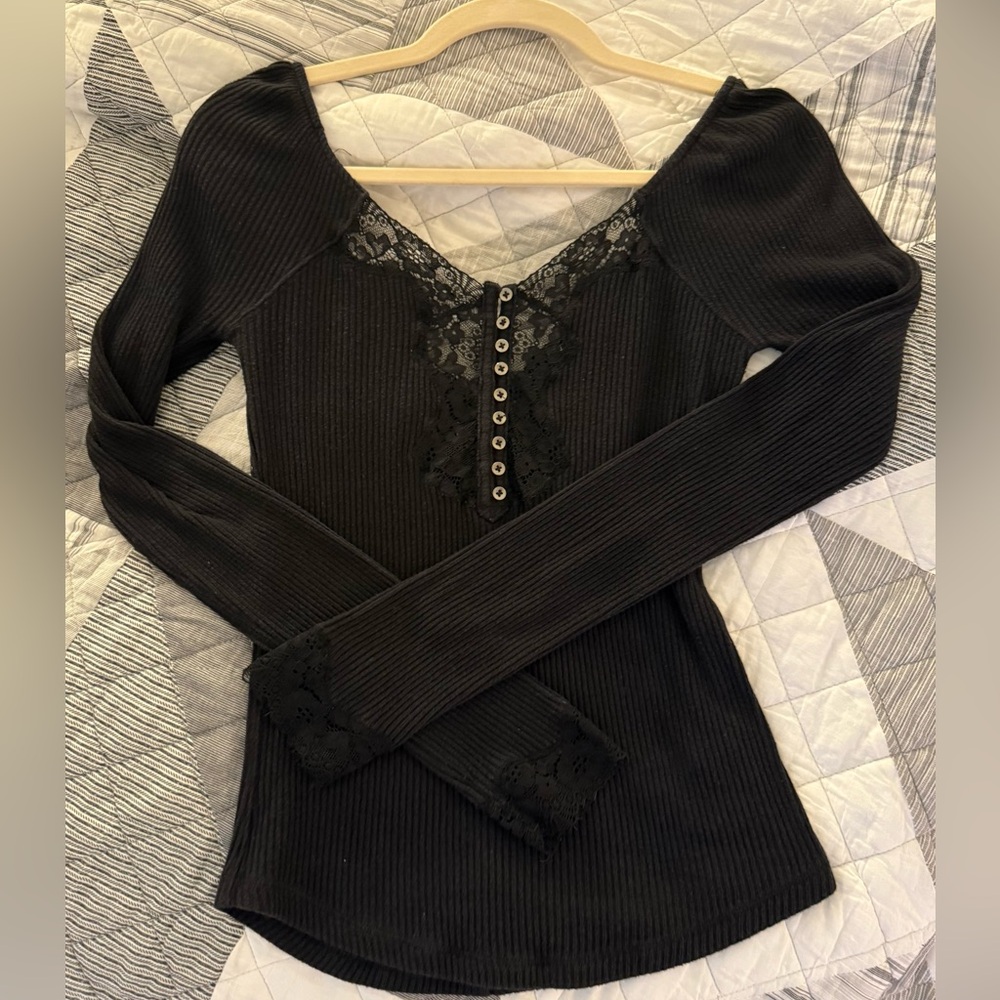 Free People Lace Long Sleeve